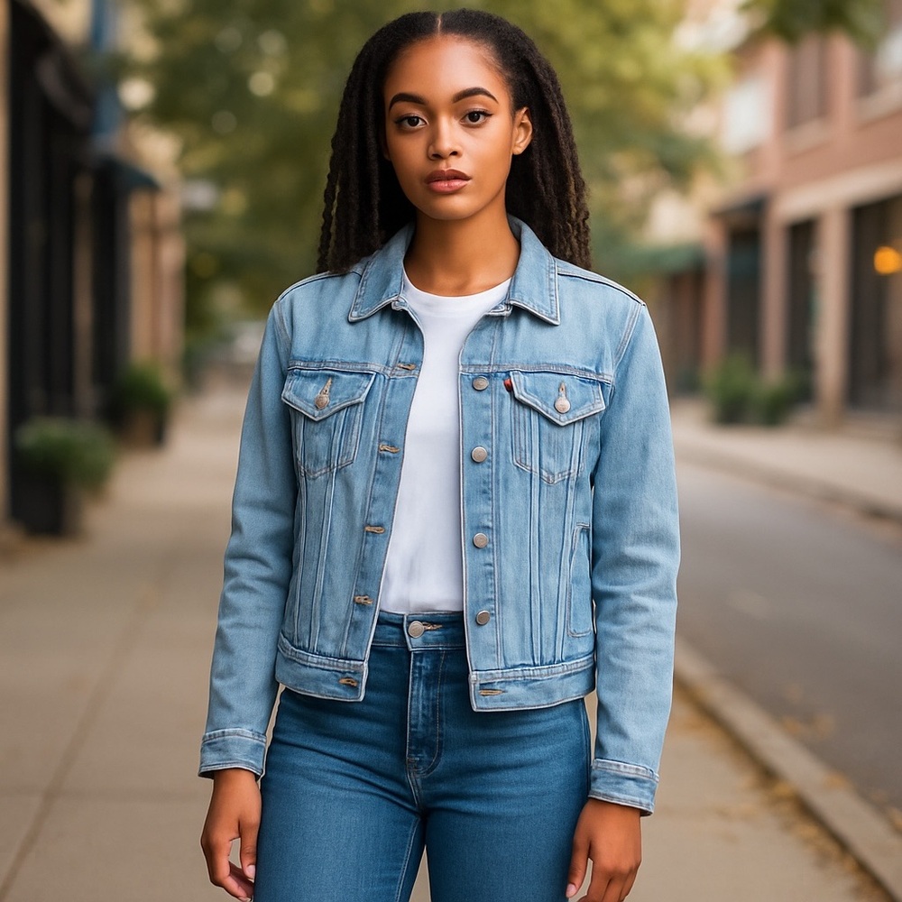 Levi's Light Blue Denim Jacket, Medium